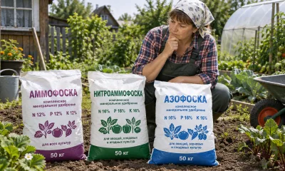 Что выбрать - аммофоску, нитроаммофоску или азофоску: разбор составов и советы дачникам