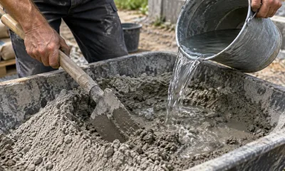 Как правильно  — наливать воду в цемент или сыпать цемент в воду: ошибка, из-за которой бетон теряет прочность