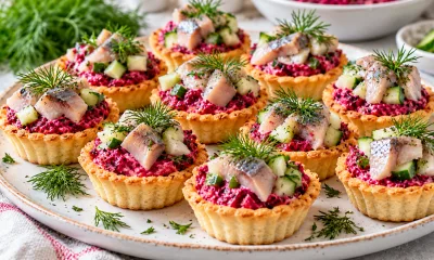 Сельдь готовлю не под шубой, а в хрустящих корзиночках: закуска «Морская жемчужина» исчезает со стола первой