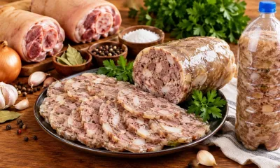 Кладу мясо в бутылку – получаю зельц вкуснее колбасы: без единой добавки, а на столе смотрится как деликатес