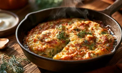 Кабачок, мука и кефир — к завтраку подаю лепёшку по-белорусски: пышная, румяная, вкуснее оладий