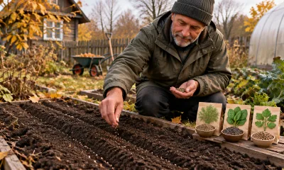 Сажаю в октябре-ноябре 3 «особые» культуры — весной собираю царский урожай: грядки ломятся от зелени