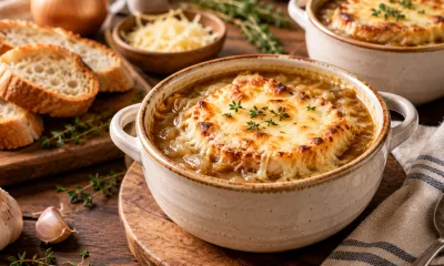 Осенью балую семью французской кухней — готовлю луковый суп с сырной шапкой: простой, сытный, с хрустящим багетом