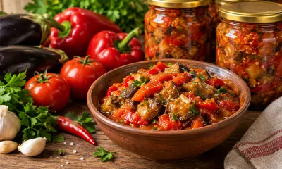 Турецкое мезе из баклажанов и перцев: сочная закуска, которая улетит еще до зимы — вкуснее, чем лечо и салат