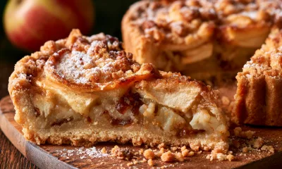 Вкуснее шарлотки и легче Наполеона: песочный пирог с яблоками и финиками — рецепт для гостей