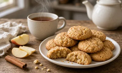 Просто яблоки, а какая вкуснятина — на стол подаю мягкое яблочное печенье: ароматные кружочки к чаю