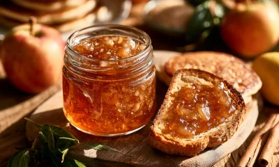Яблоки натираю на тёрке — и варю ажурное варенье: прозрачное, как янтарь. Вкусно с тостами, блинами и просто есть ложкой