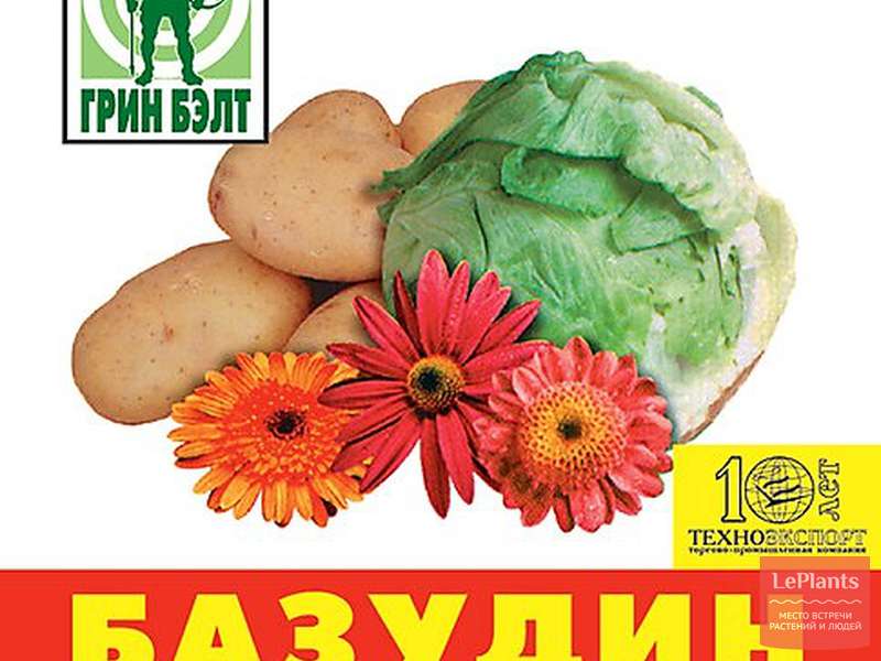 Инсектицид Базудин | Подробное описание и способы применения